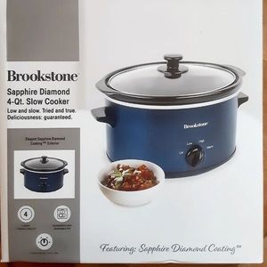 Brookstone sapphire Diamond 4qt slow cooker